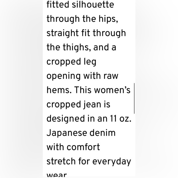 AG Isabelle High Rise Straight Crop. Raw Hem. Size 23 - Picture 13 of 13